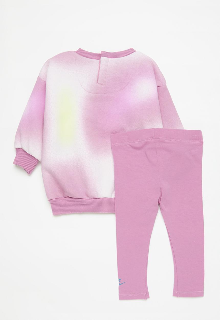 Nike - Nkg solarized crew & legging s - magic flamingo