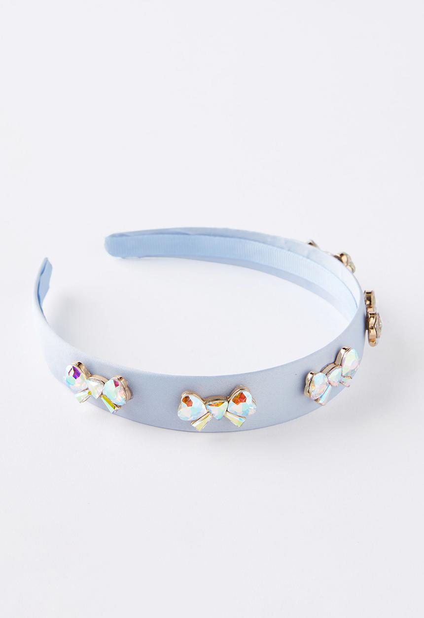 Cotton On - Luxe headband - dawn blue/bow gemmies