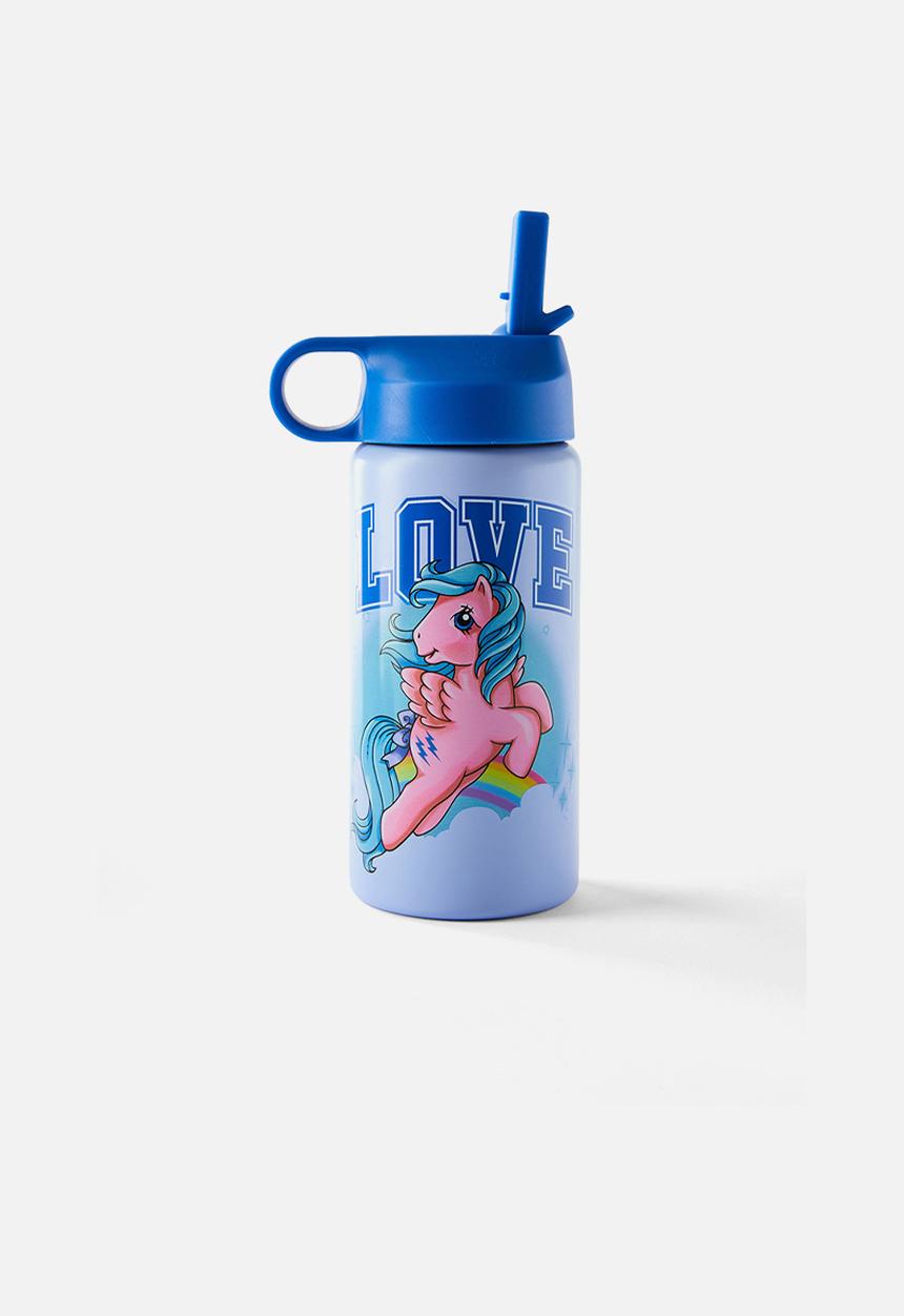 Cotton On - Kids metal drink bottle - lcn has my little pony/dawn blue