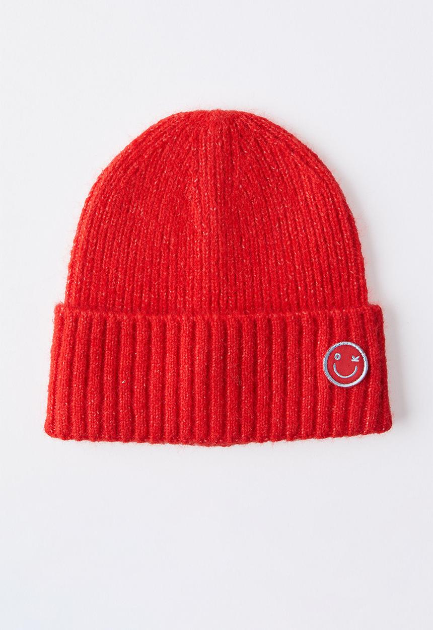 Cotton On - Kids soft marle beanie - varsity red