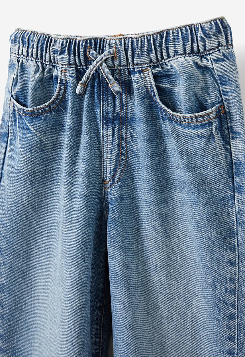 Cotton On - Kaity wide leg jean - blue haven mid blue