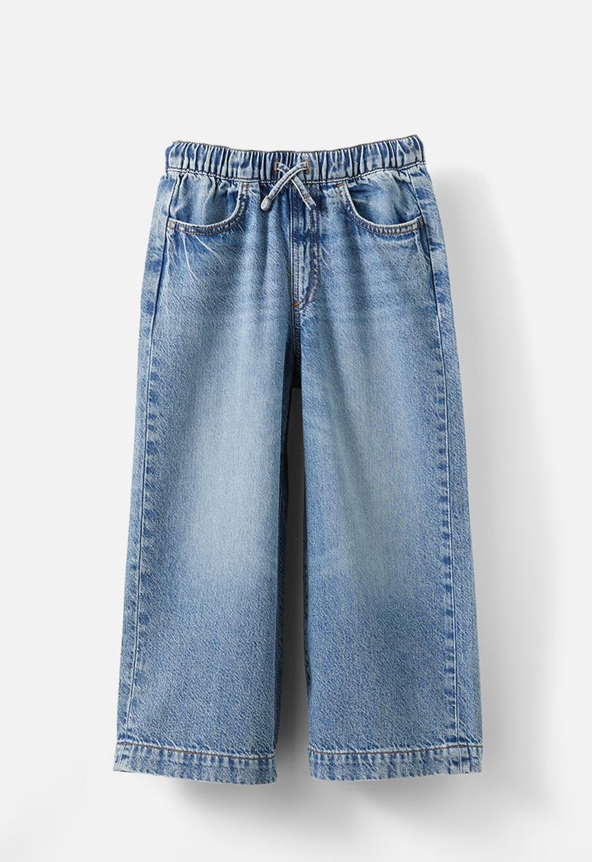 Cotton On - Kaity wide leg jean - blue haven mid blue