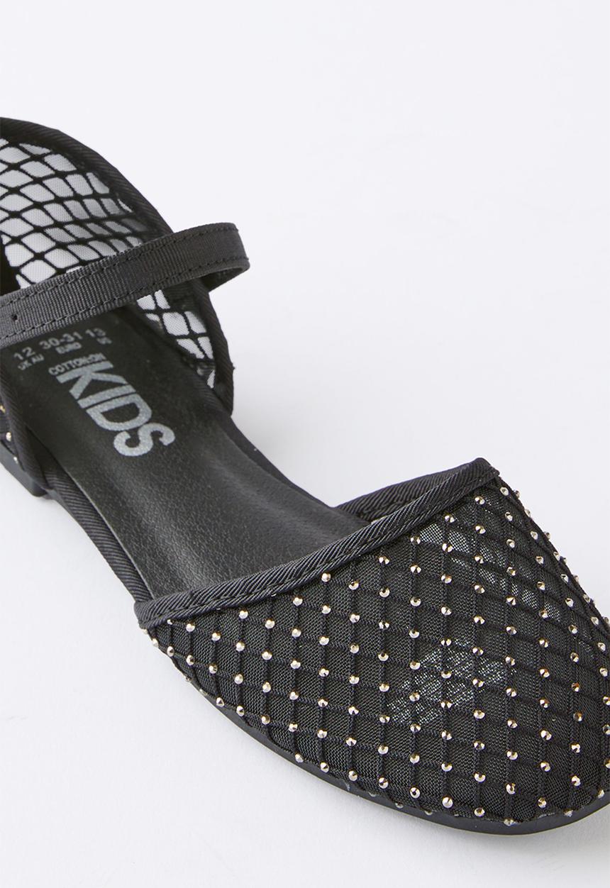 Cotton On - Milly mesh flat - black mesh