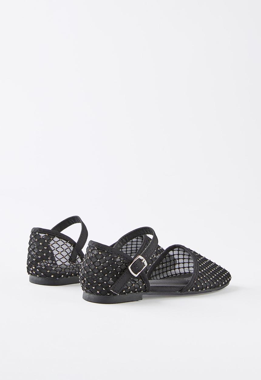 Cotton On - Milly mesh flat - black mesh