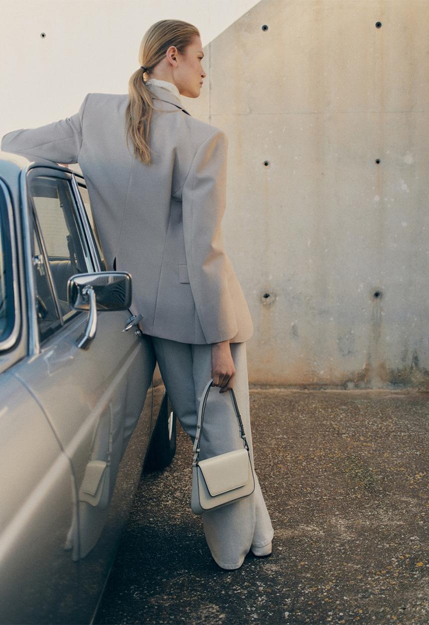 MANGO - Bag m-- degrade - offwhite