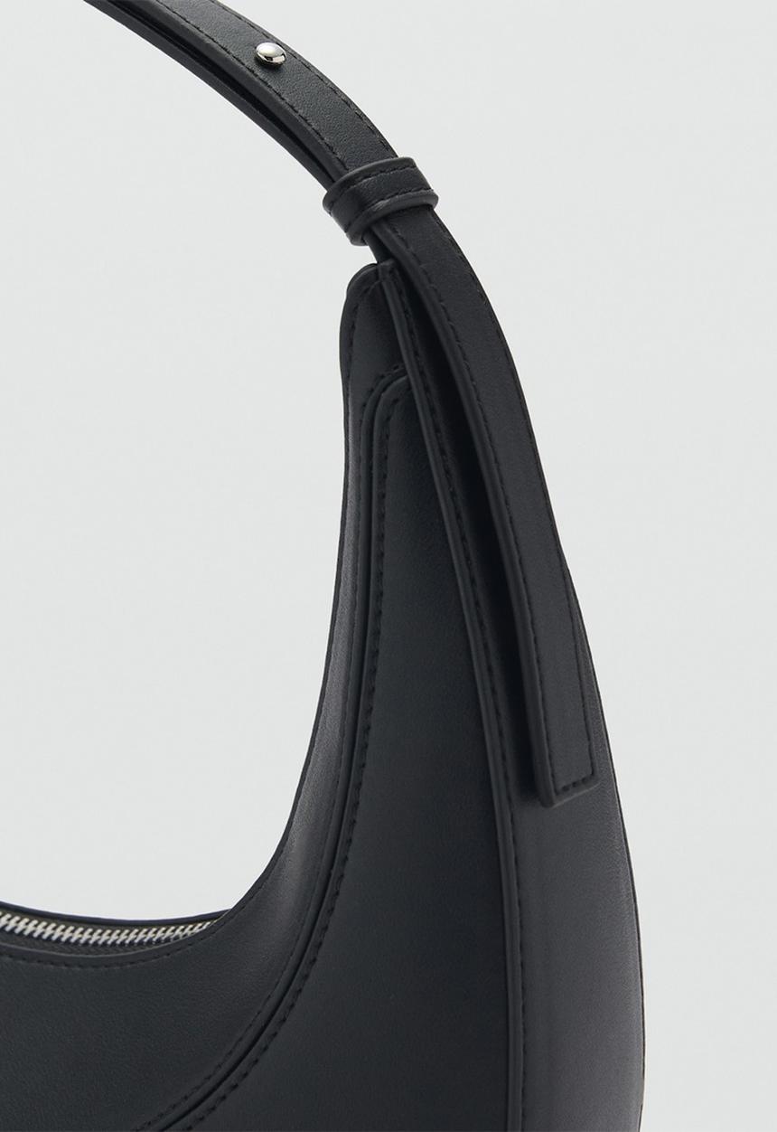 MANGO - Bag m-- moon - black