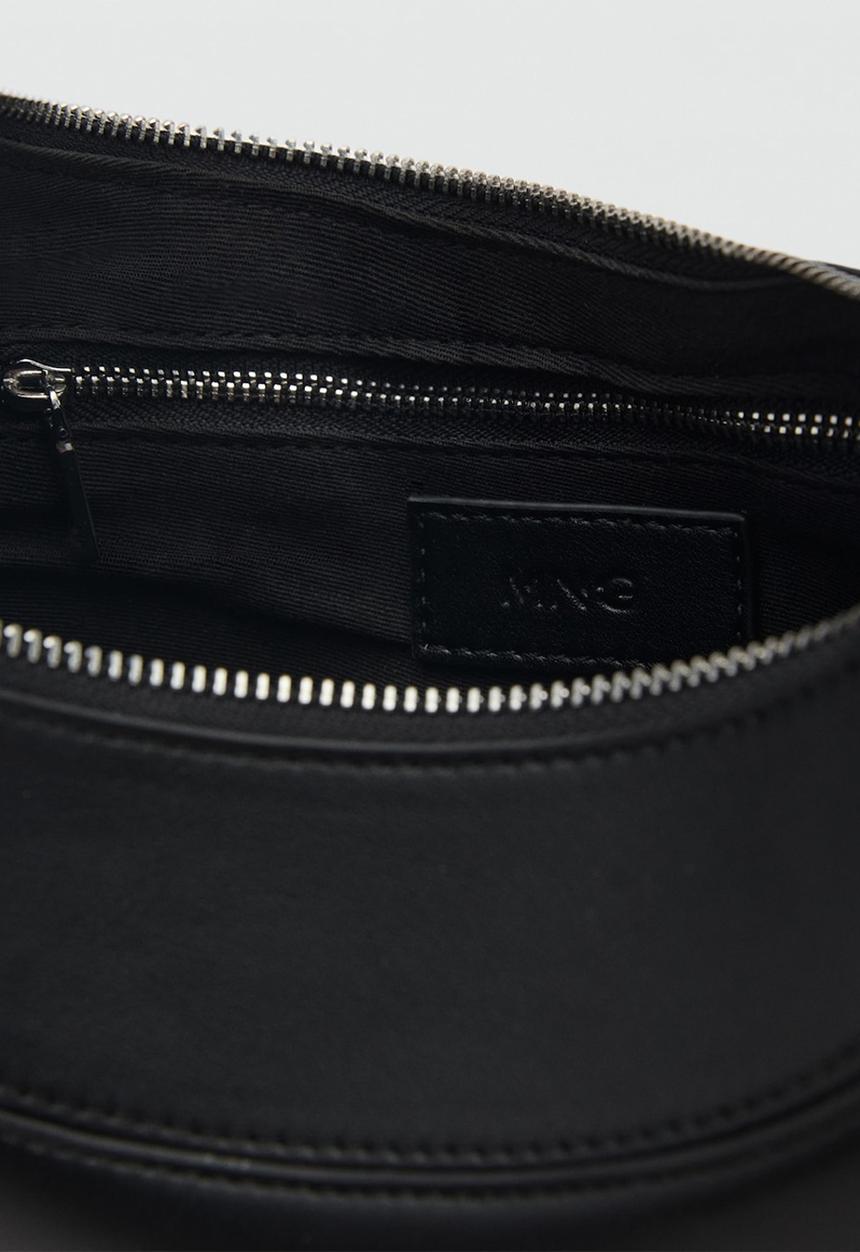 MANGO - Bag m-- moon - black