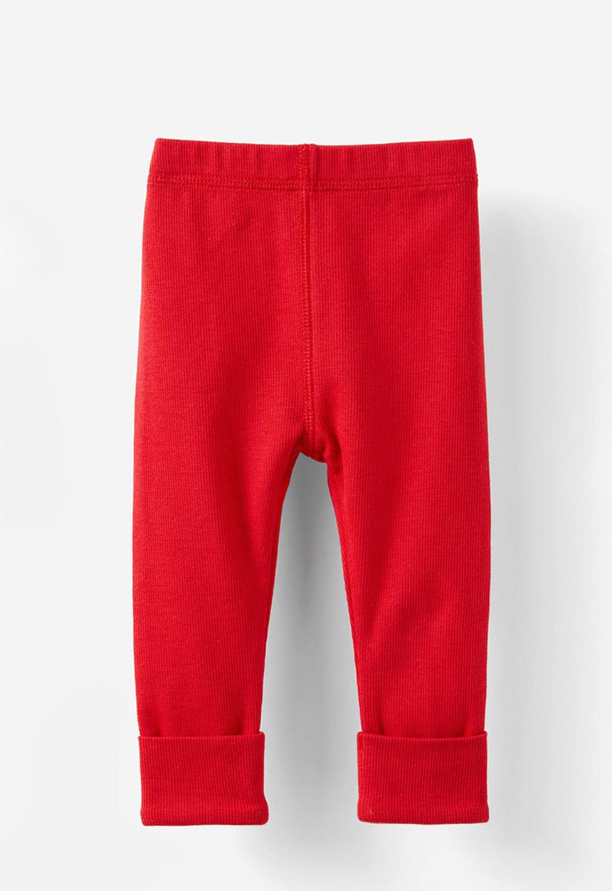 Cotton On - The row rib skinny legging - varsity red 1