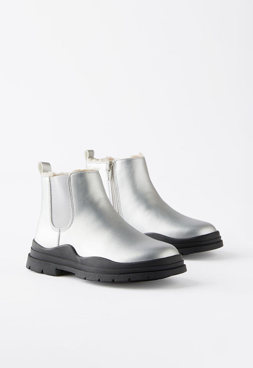 Cotton On - Bobbi lined gusset boot - silver