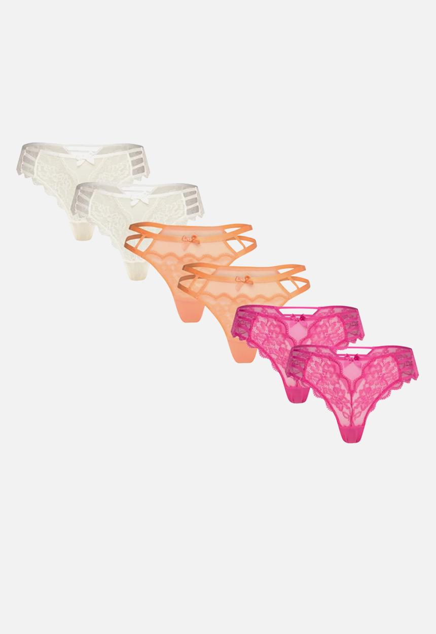 Hunkemoller - 6 Pack brasilian r - multi