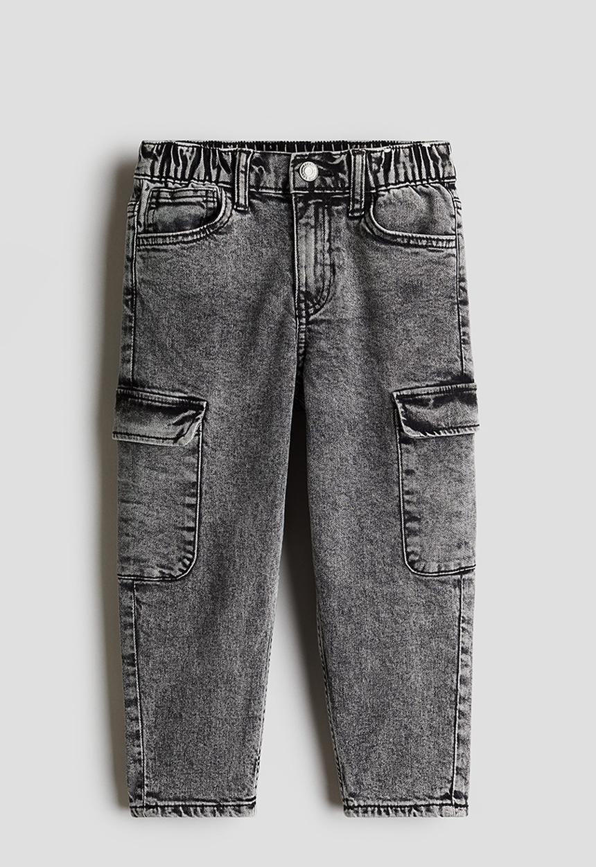 H&M - Relaxed tapered fit jeans - grey