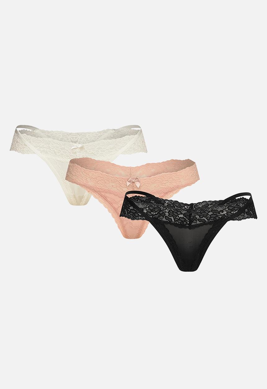 Hunkemoller - 3 Pack string r - multi
