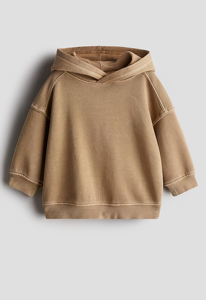 H&M - Washed hoodie - beige