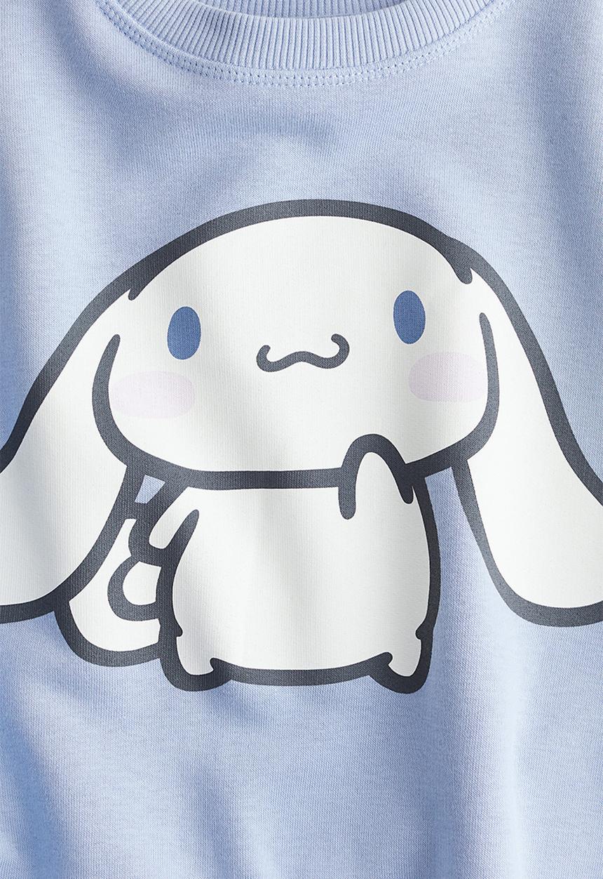 H&M - Print-motif sweatshirt - light blue cinnamoroll 