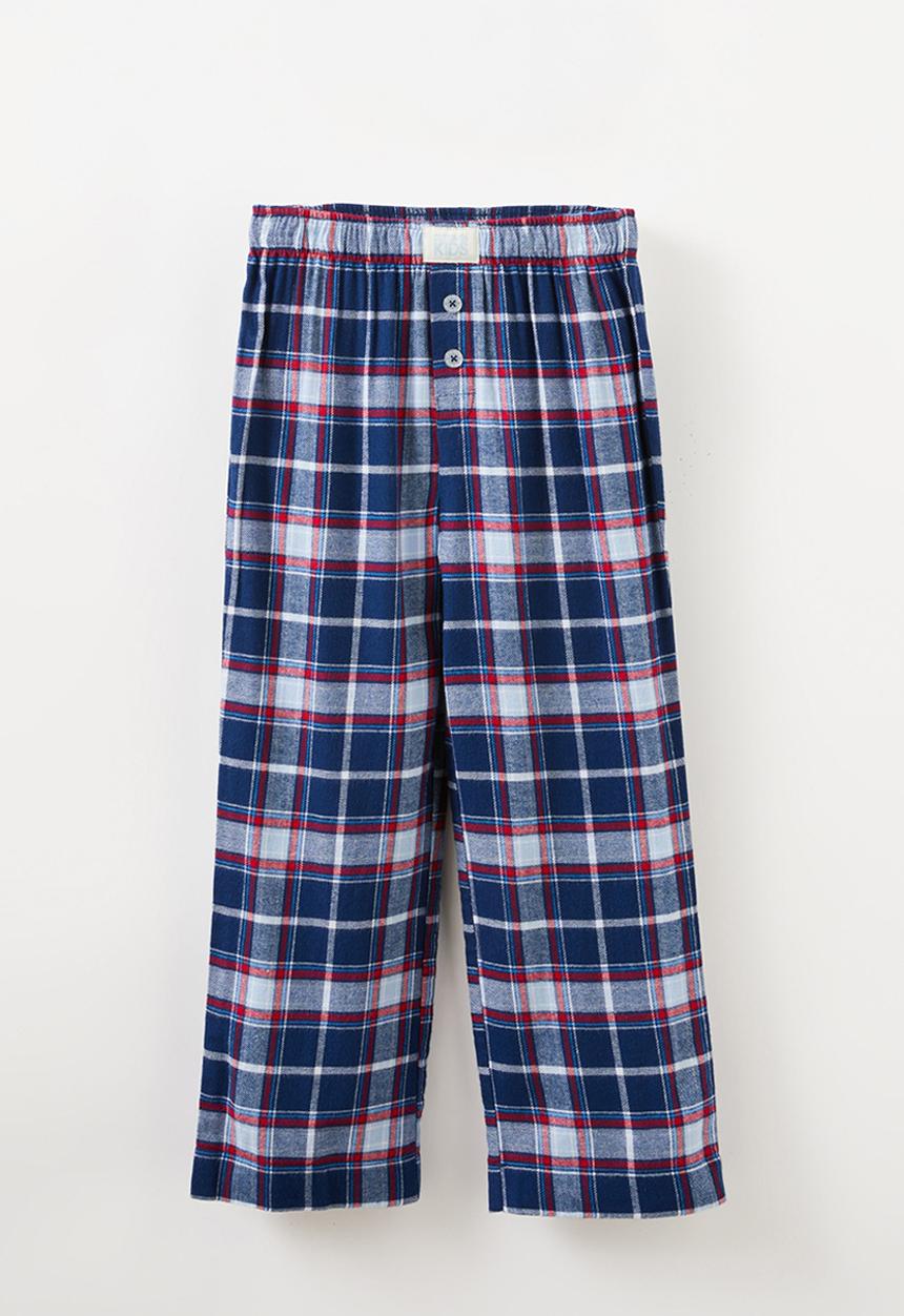 Cotton On - Leo long sleeve pyjama set - in the navy/ large check