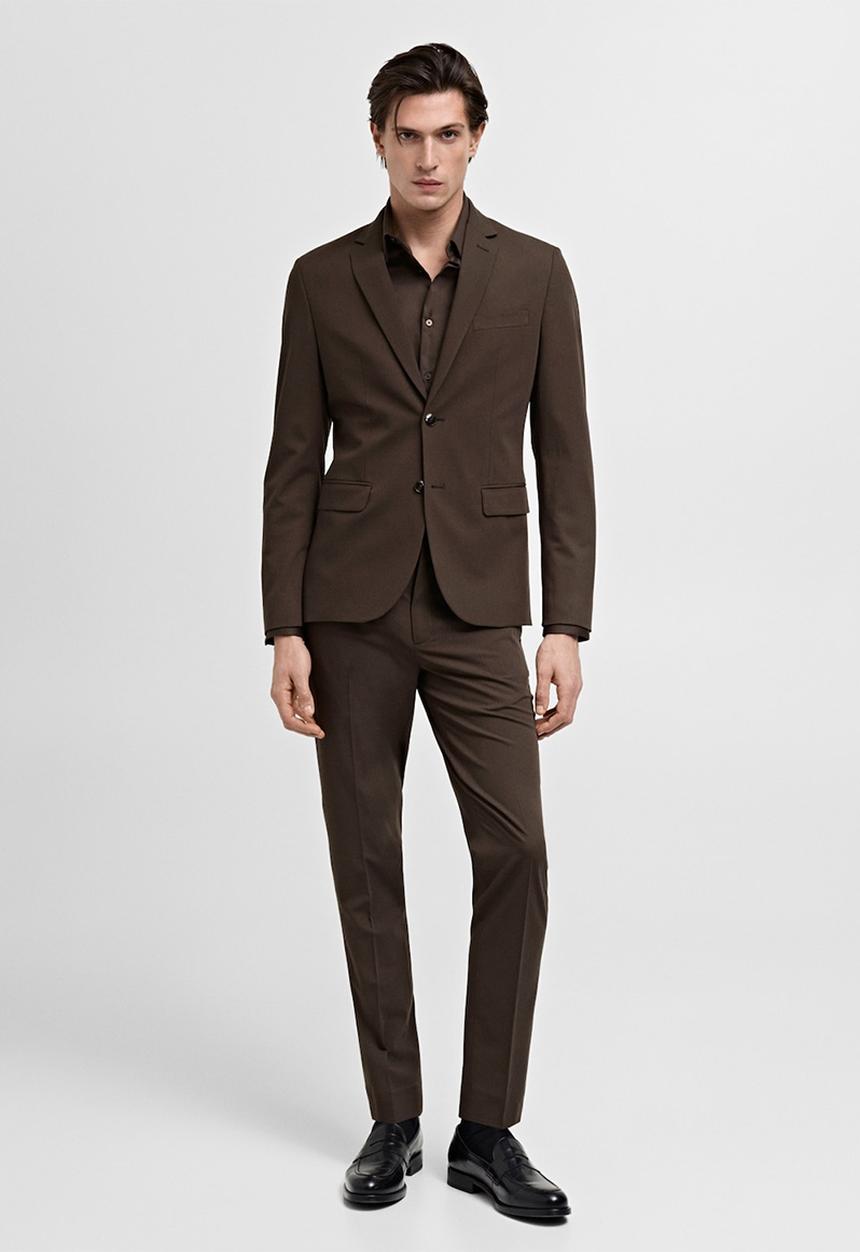 MANGO - Shirt emotion - brown