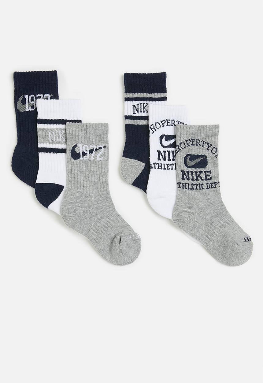 Nike - Nhn 6 pack varsity crew sock - multi