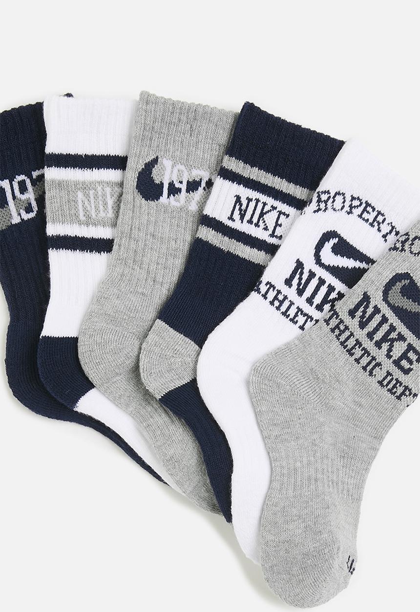 Nike - Nhn 6 pack varsity crew sock - multi