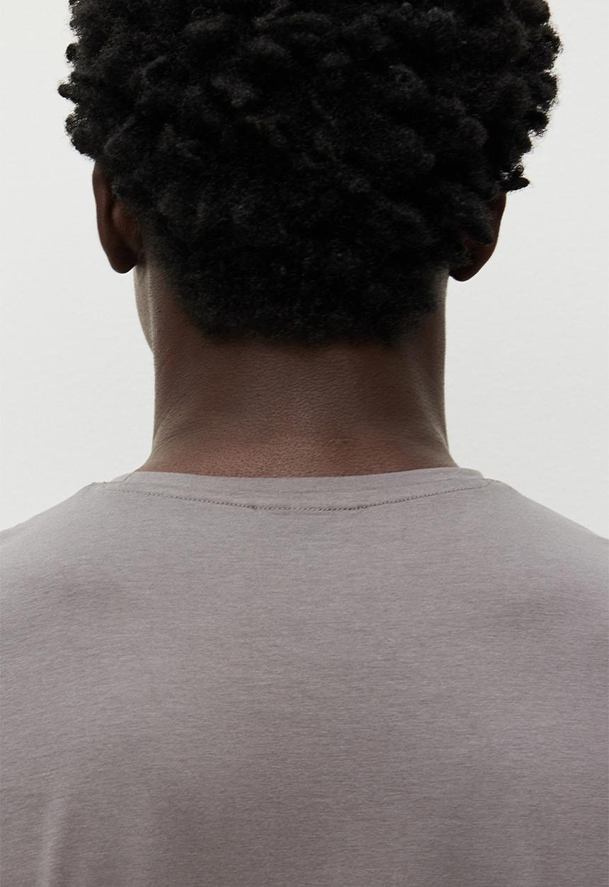 H&M - Slim fit round-necked T-shirt - grey