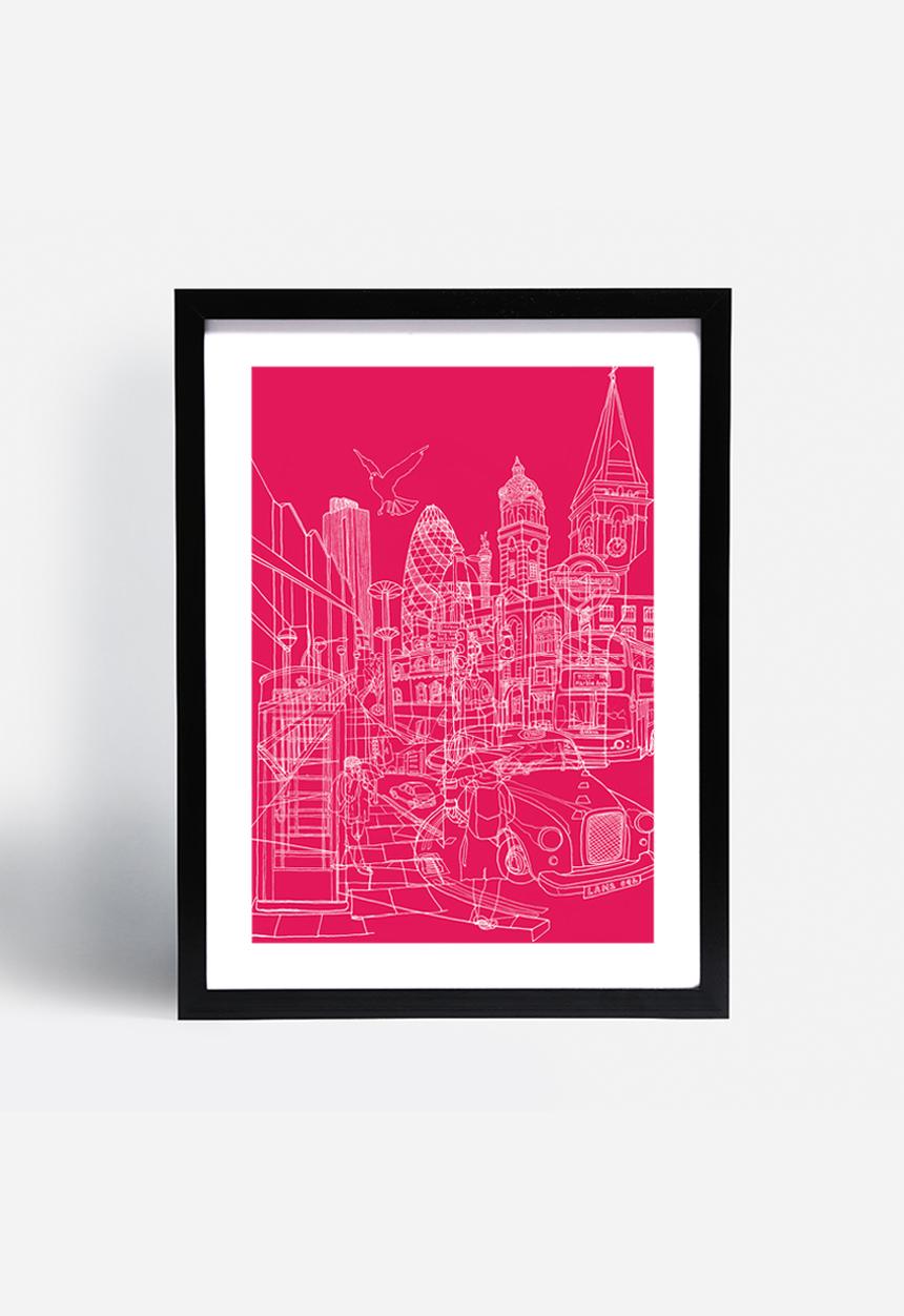 David Bushell - London! hot pink