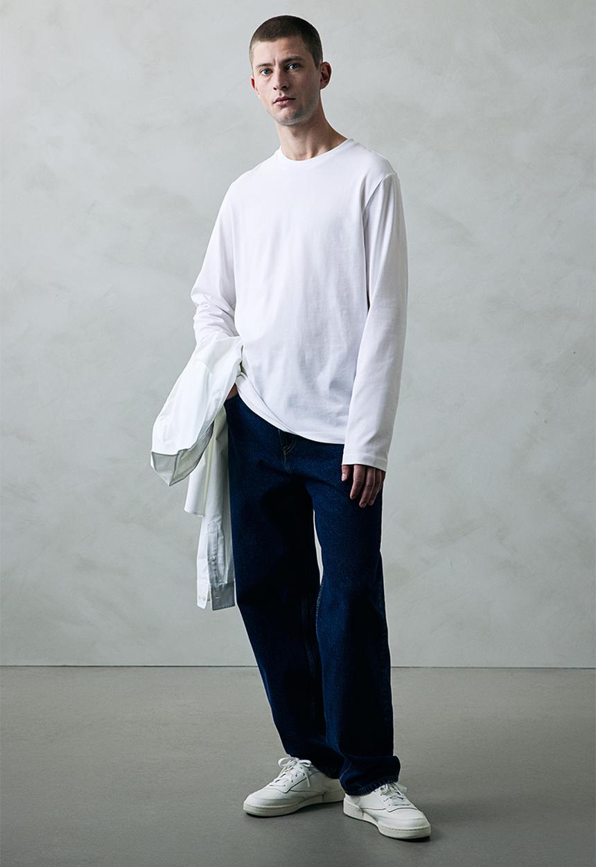 H&M - Thermolite® regular fit jersey top - white