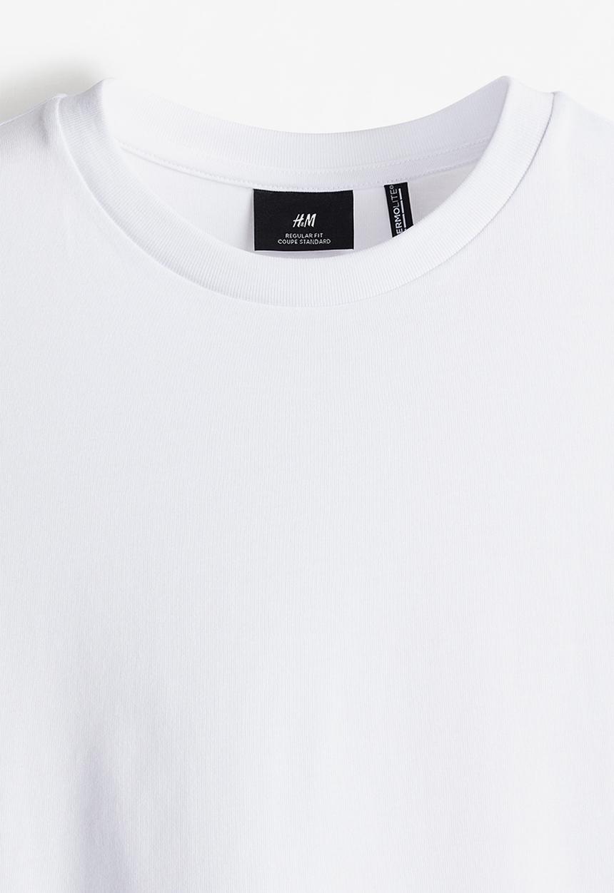 H&M - Thermolite® regular fit jersey top - white