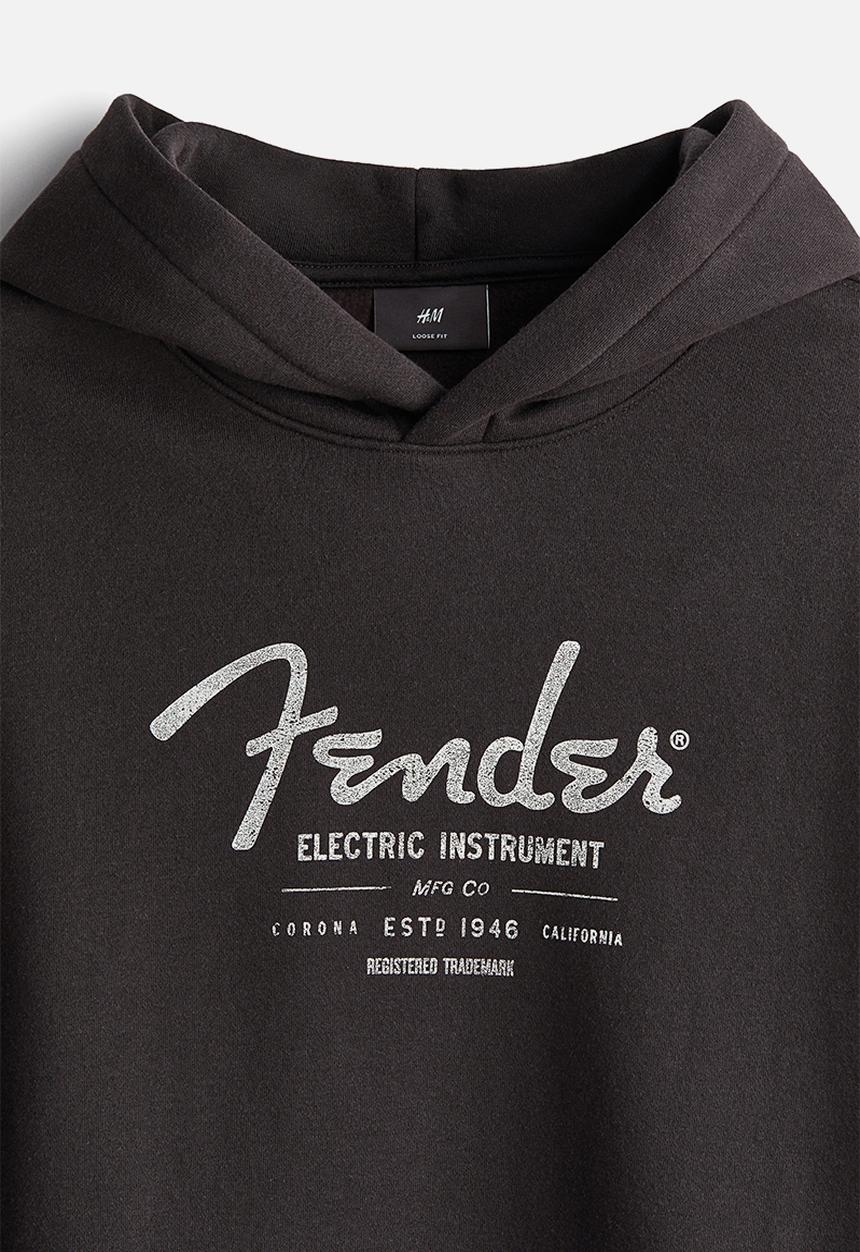 H&M - Loose fit hoodie - black,multi