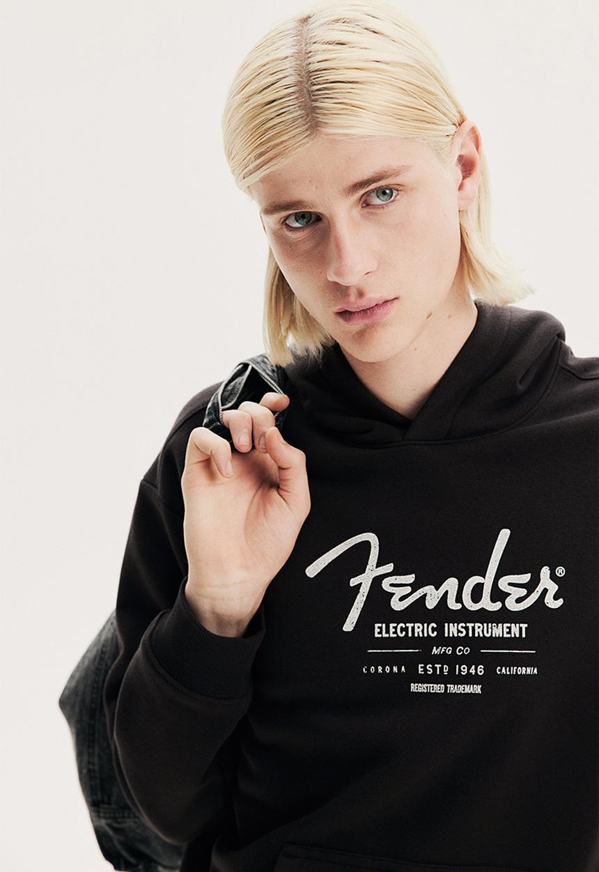 H&M - Loose fit hoodie - black,multi