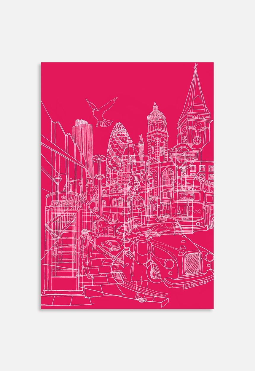 David Bushell - London! hot pink