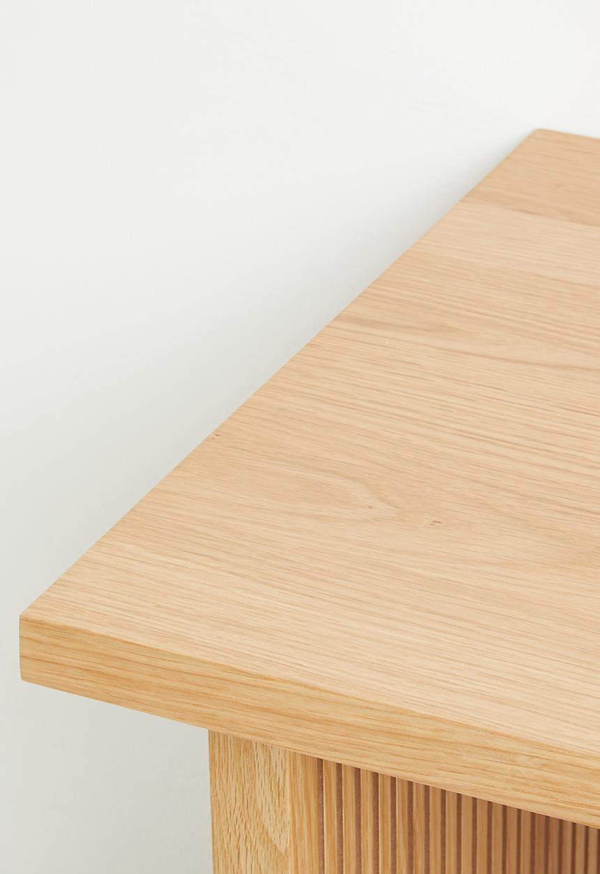 Sixth Floor - Groove side table - oak veneer