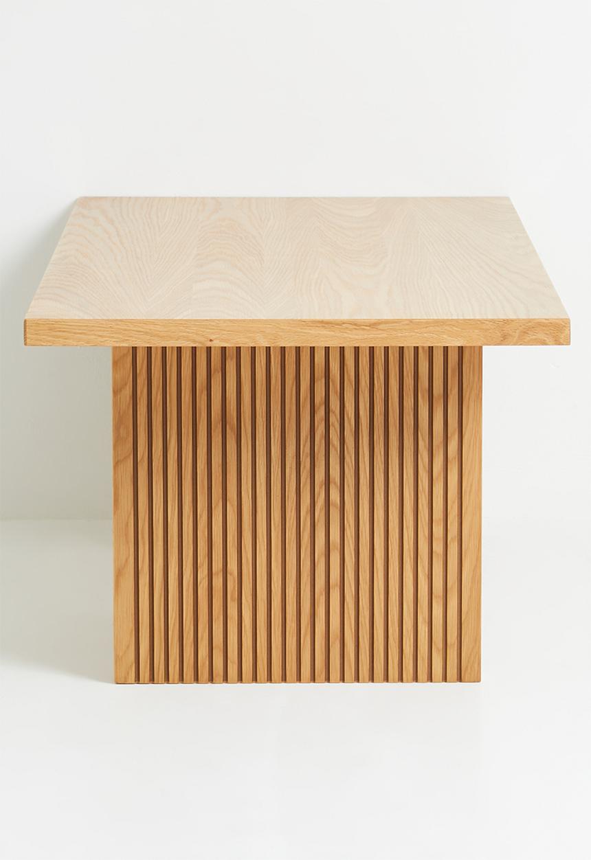 Sixth Floor - Groove coffee table - oak veneer