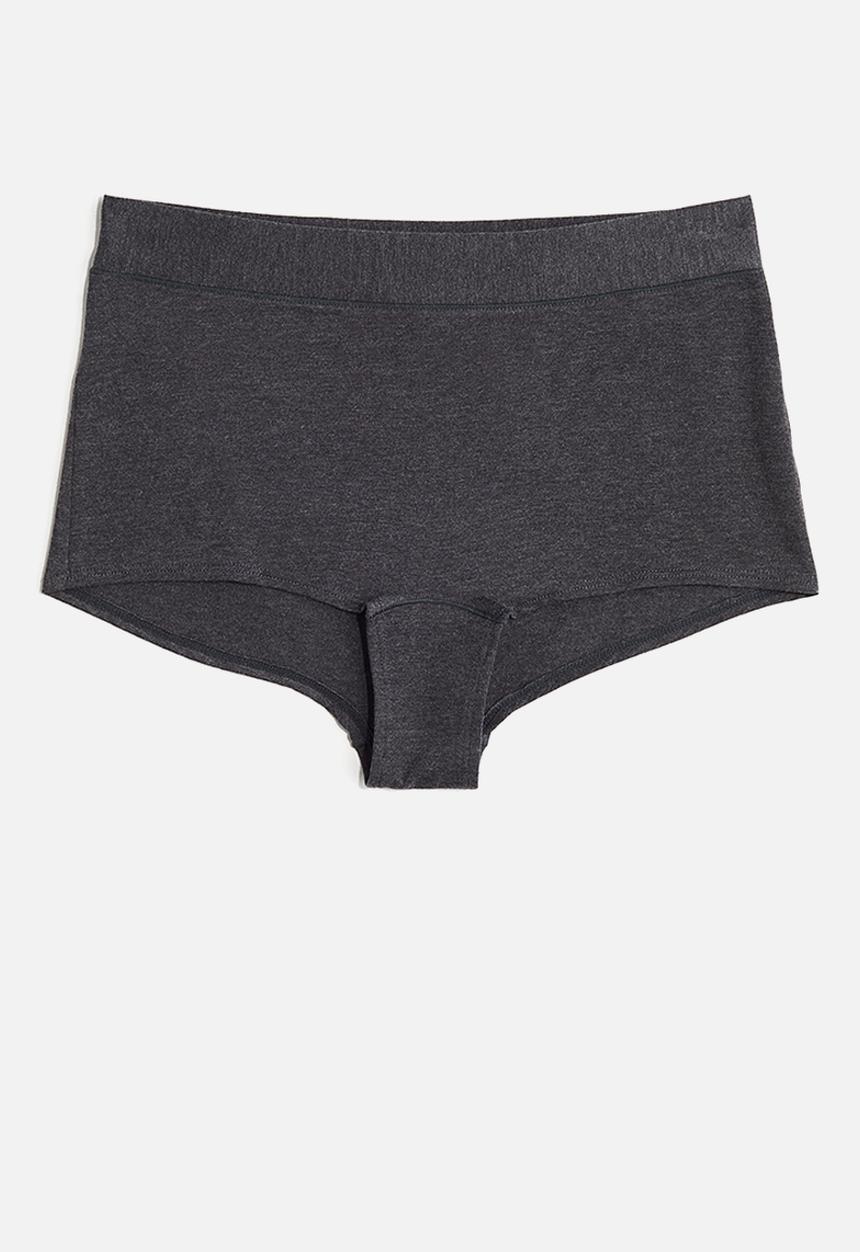 H&M - 3-Pack cotton shortie briefs - grey marl white 