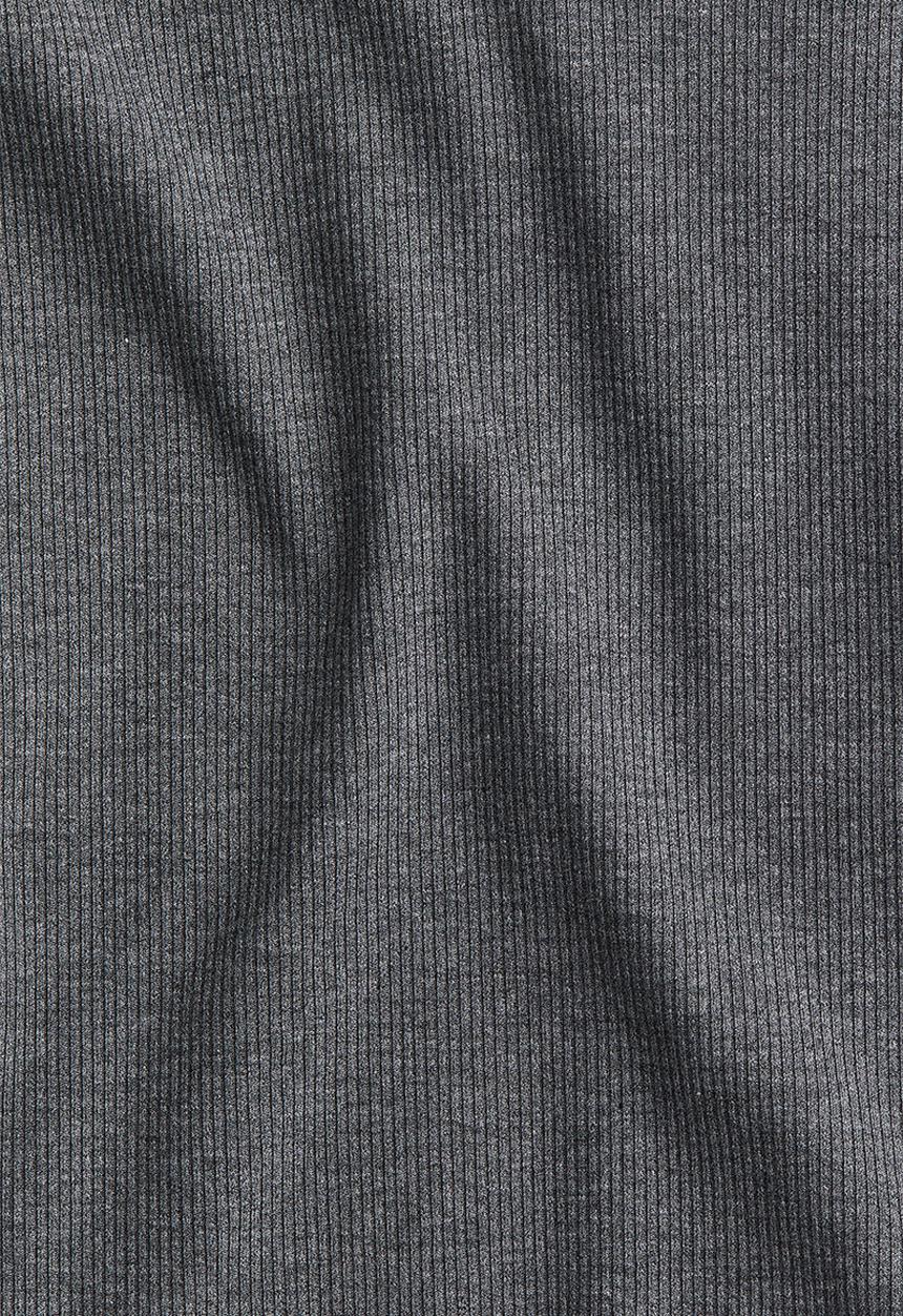 H&M - Ribbed thong body - dark grey marl
