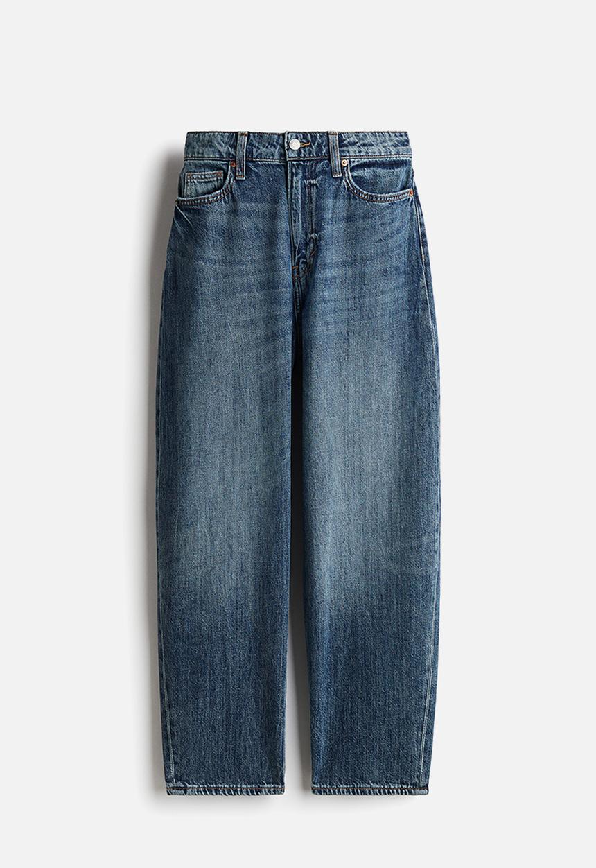 H&M - Barrel high jeans - denim blue