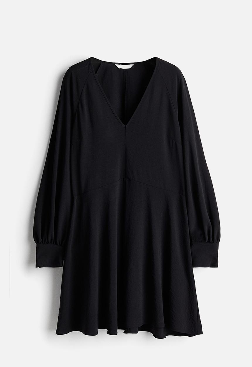 H&M - Flared dress - black