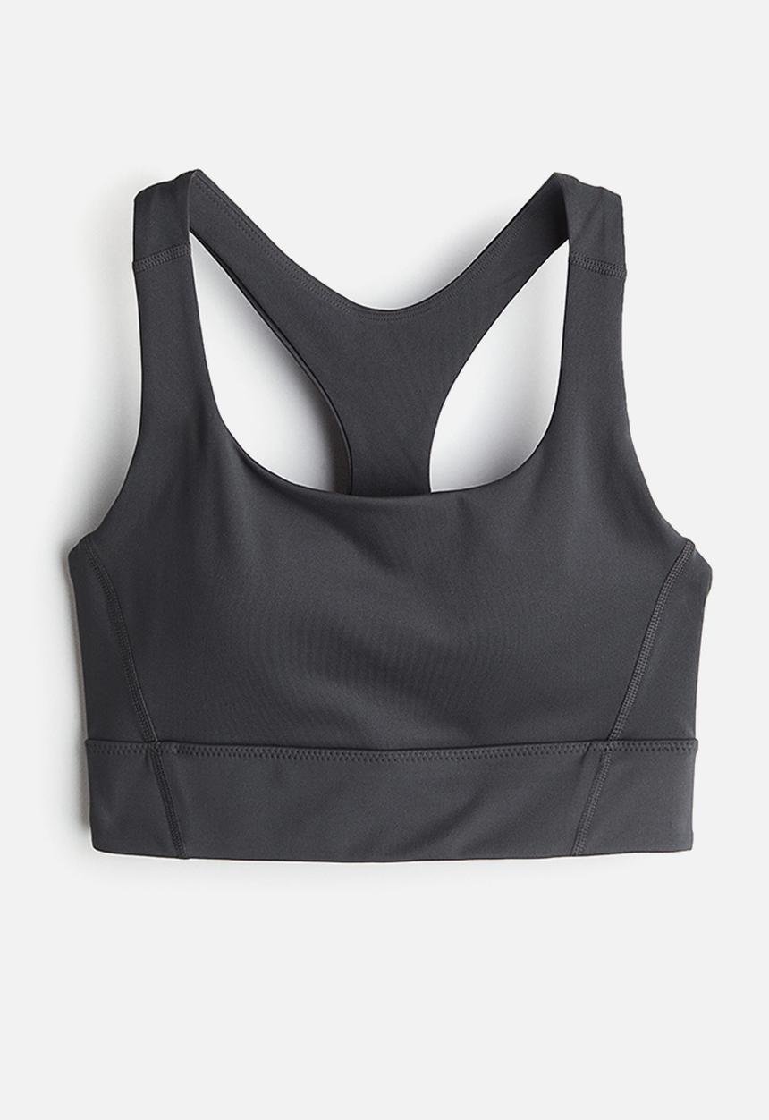H&M - Medium support sports bra in drymove™ - dark grey