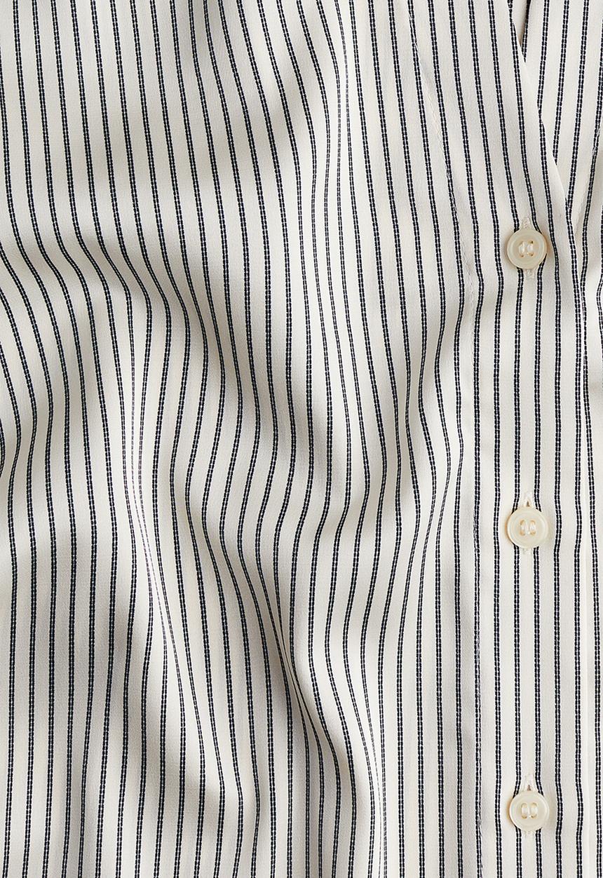 H&M - V-neck blouse - cream striped