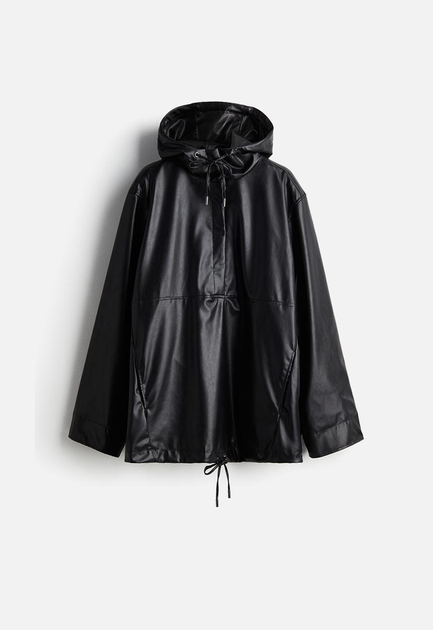 H&M - Coated anorak - black