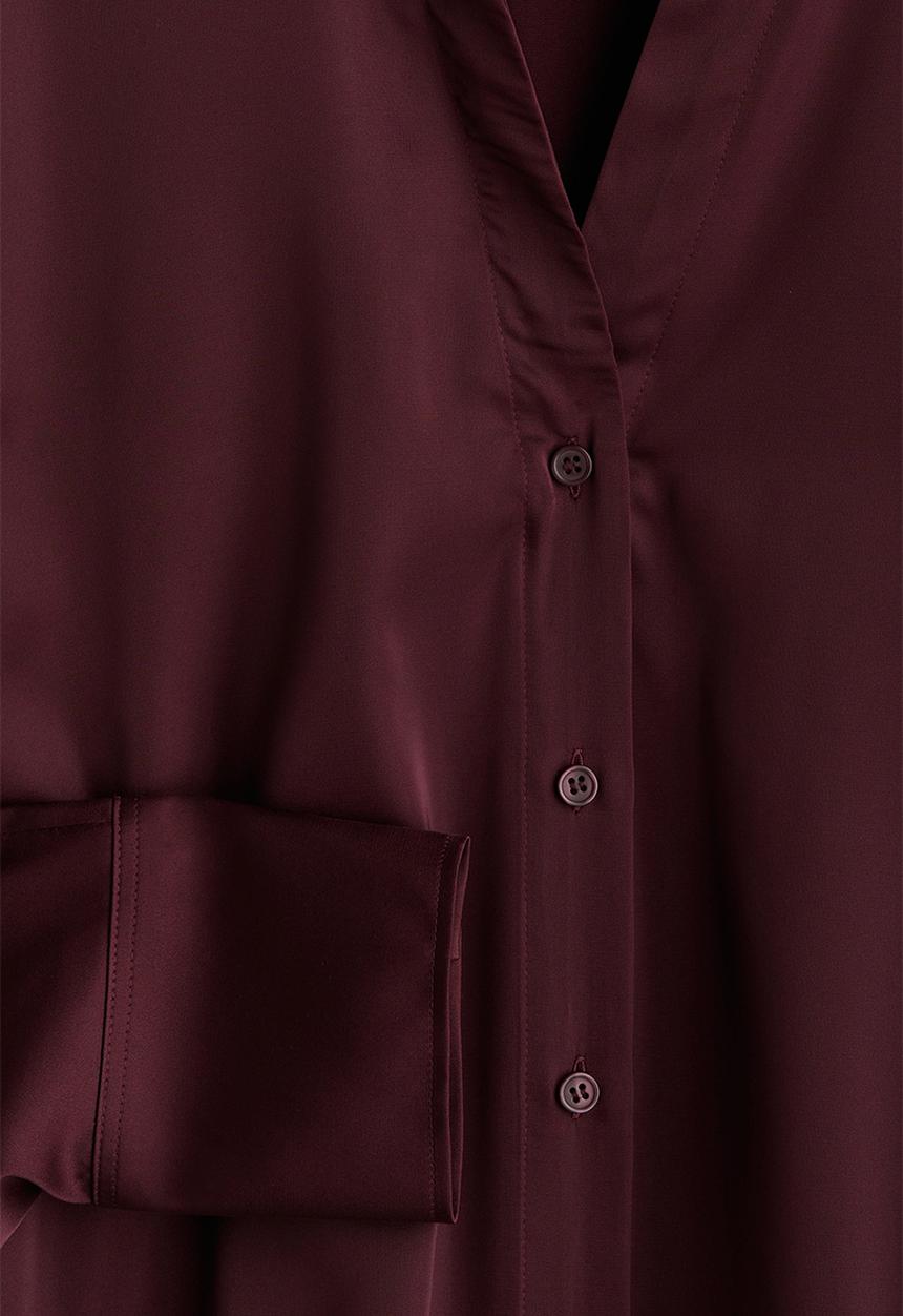 H&M - V-neck blouse - burgundy