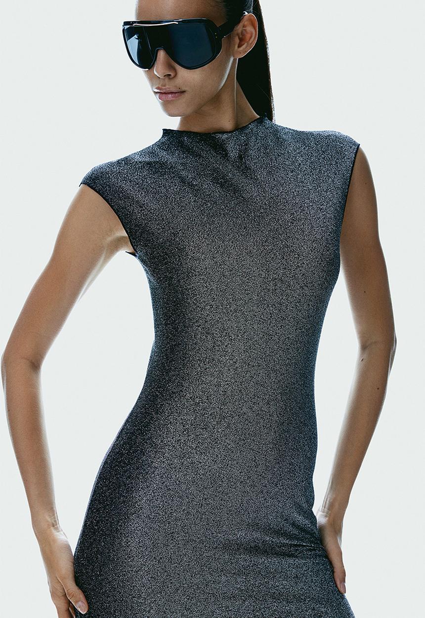 H&M - Jersey bodycon mini dress - black