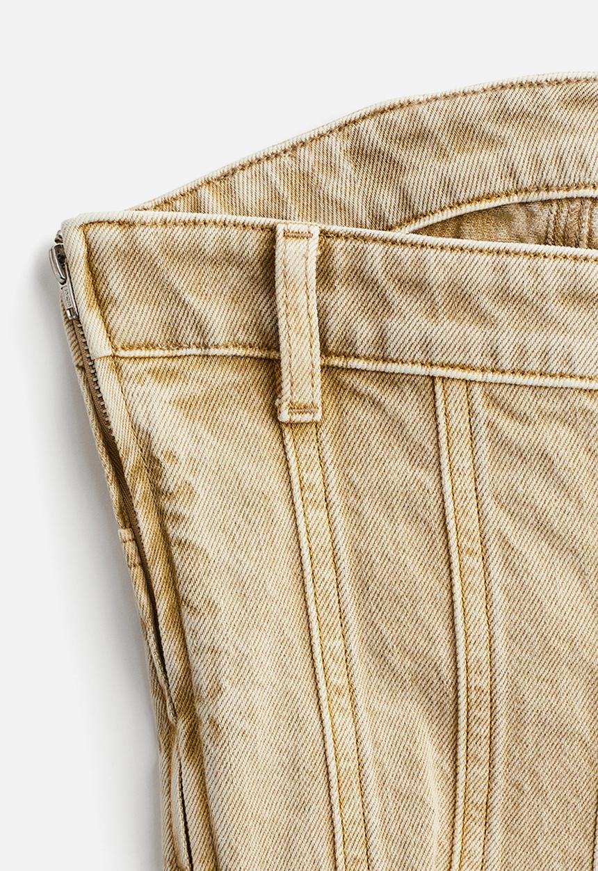 H&M - Denim bustier - beige
