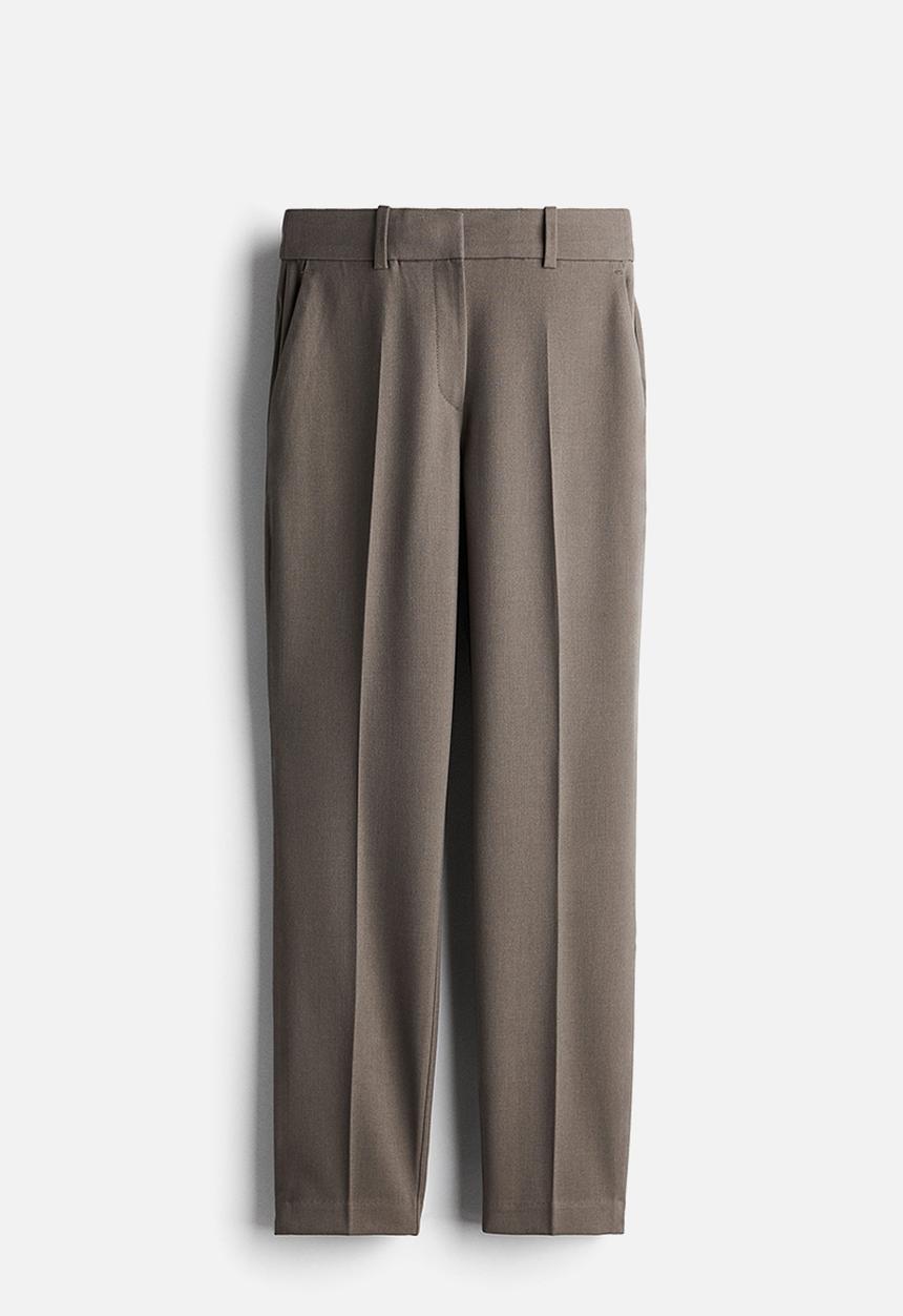 H&M - Cigarette trousers - dark greige