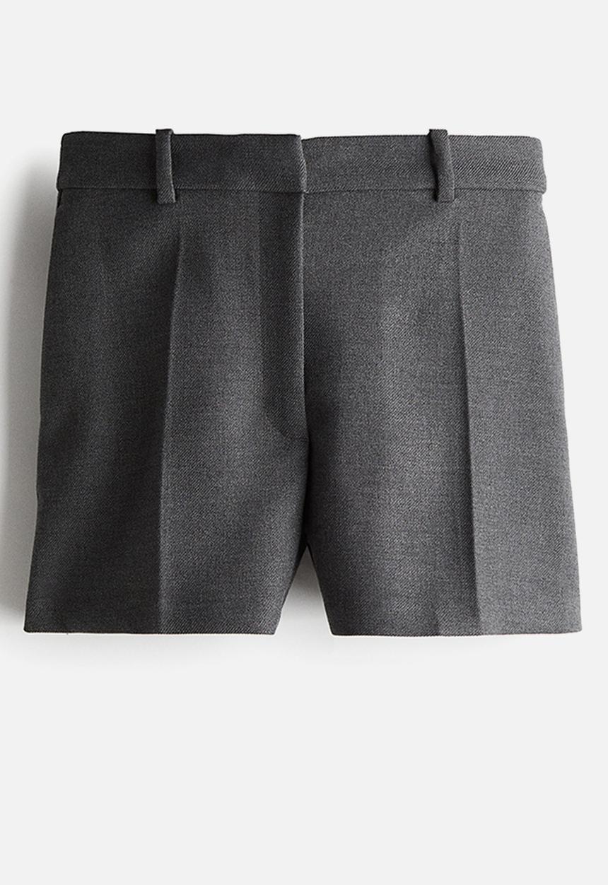 H&M - Tailored shorts - dark grey marl 