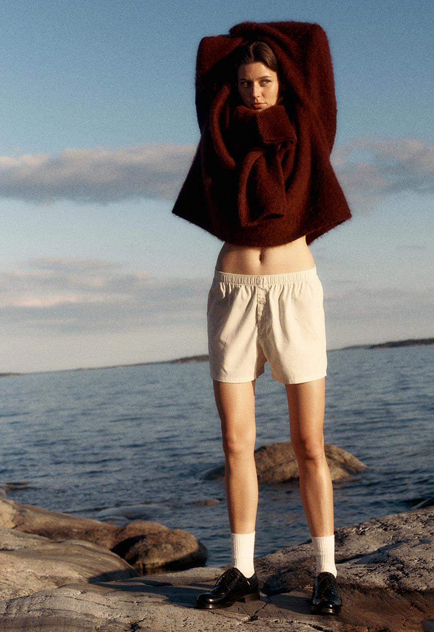 H&M - Oversized mohair-blend jumper - burgundy