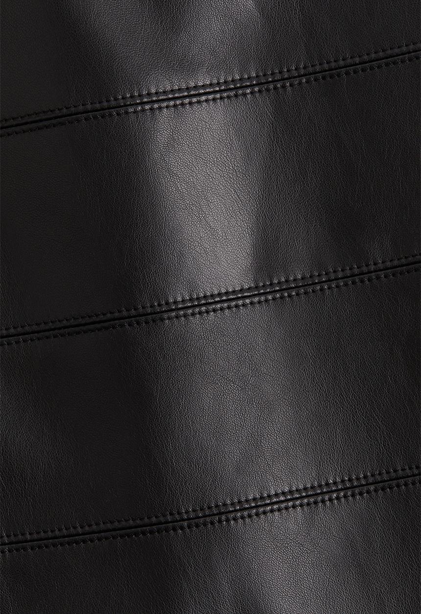 H&M - Coated pencil skirt - black