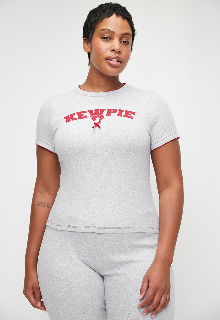 Cotton On - Plus Pointelle Rib Sleep Tee - Lcn Kewpiw/ Pose