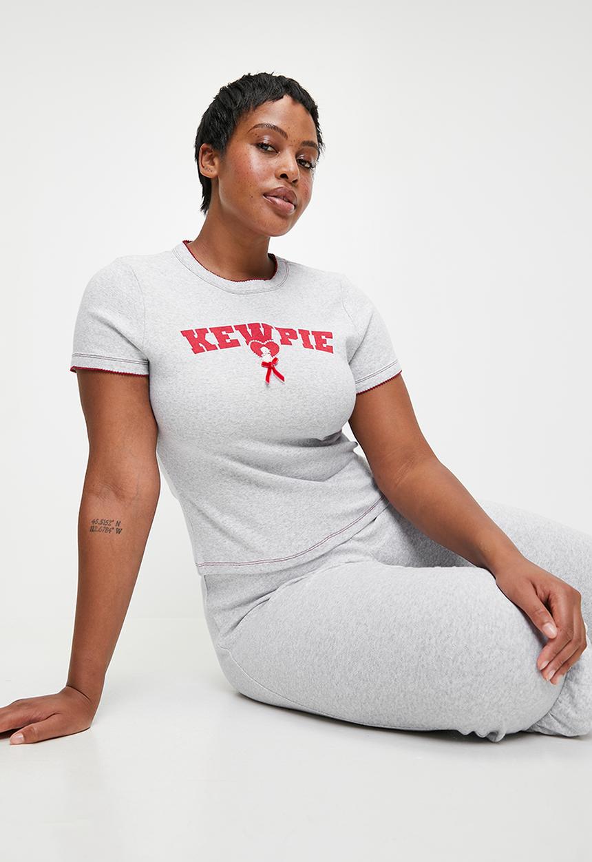 Cotton On - Plus Pointelle Rib Sleep Tee - Lcn Kewpiw/ Pose