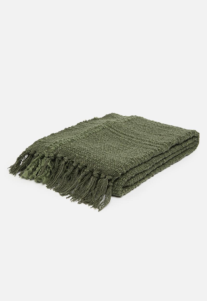 H&S - Plaid cotton slub - Olive