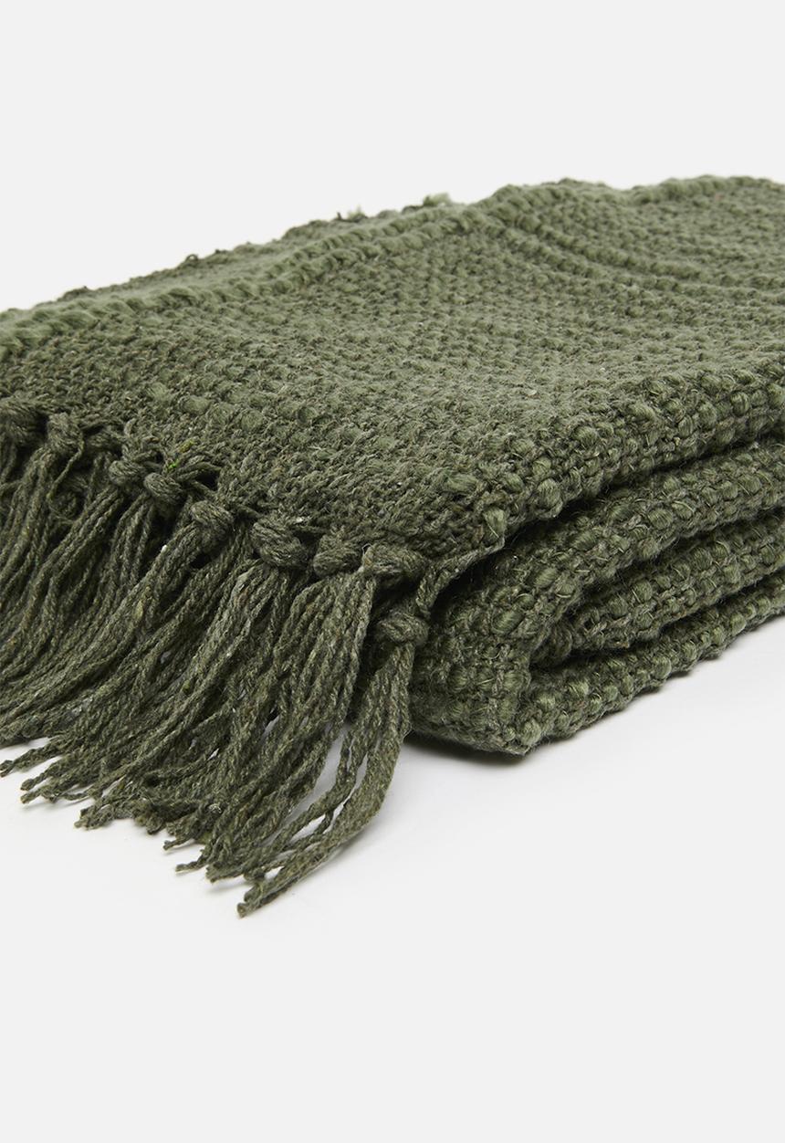 H&S - Plaid cotton slub - Olive