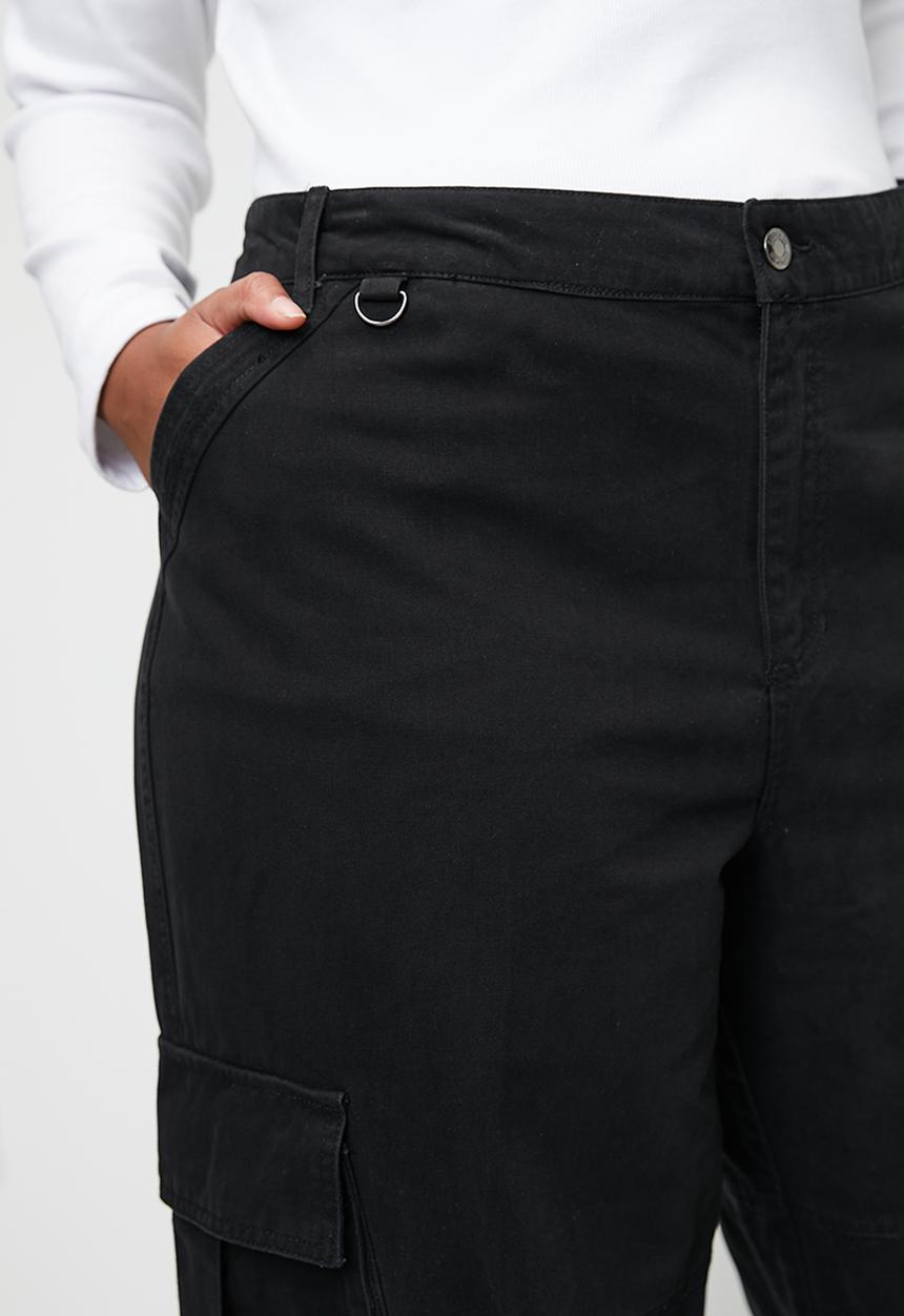 Cotton On - Plus Benny Cargo Pant - Washed Black